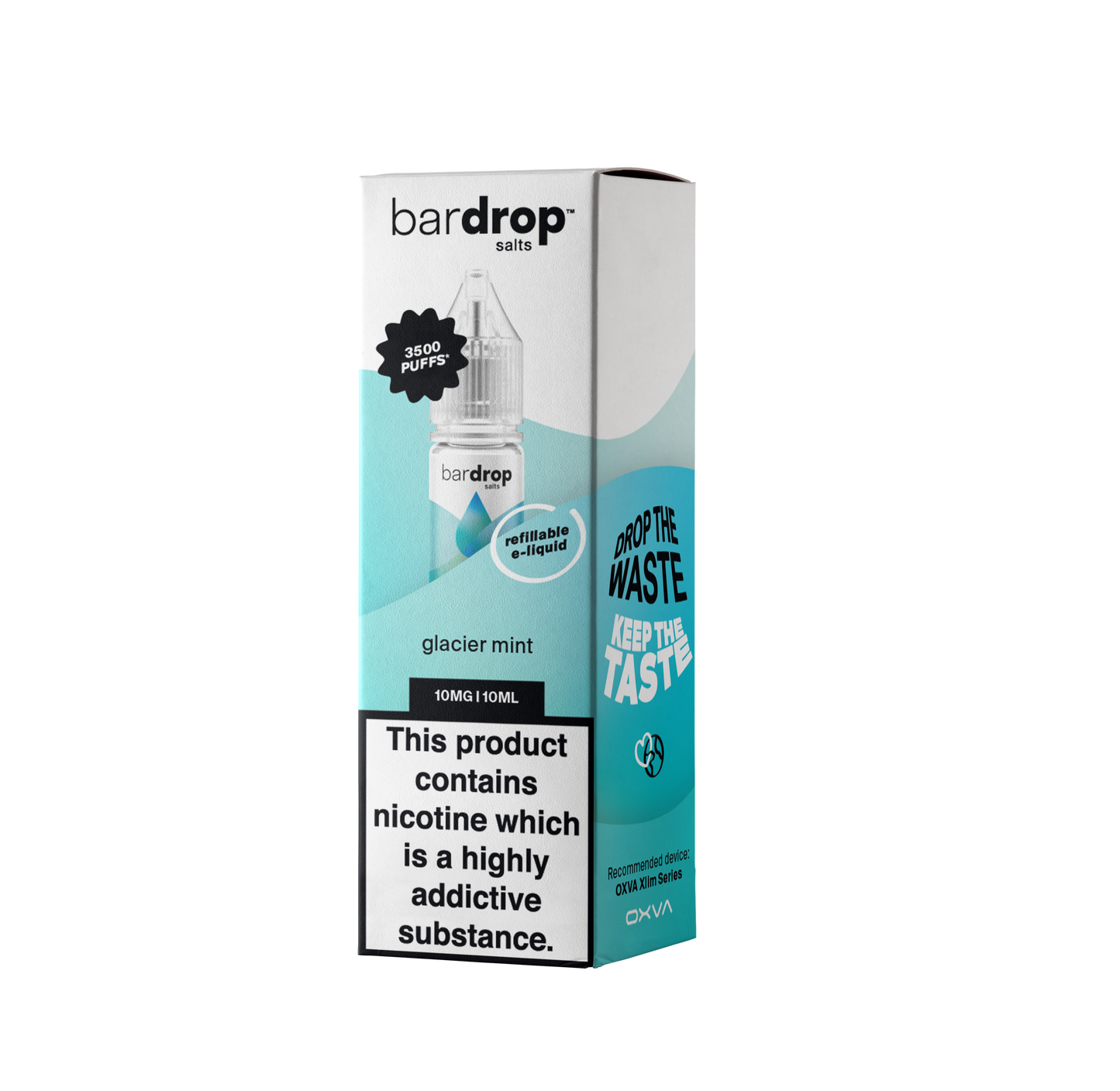 Glacier Mint 10ml Bar Nic Salt By Bar Drop