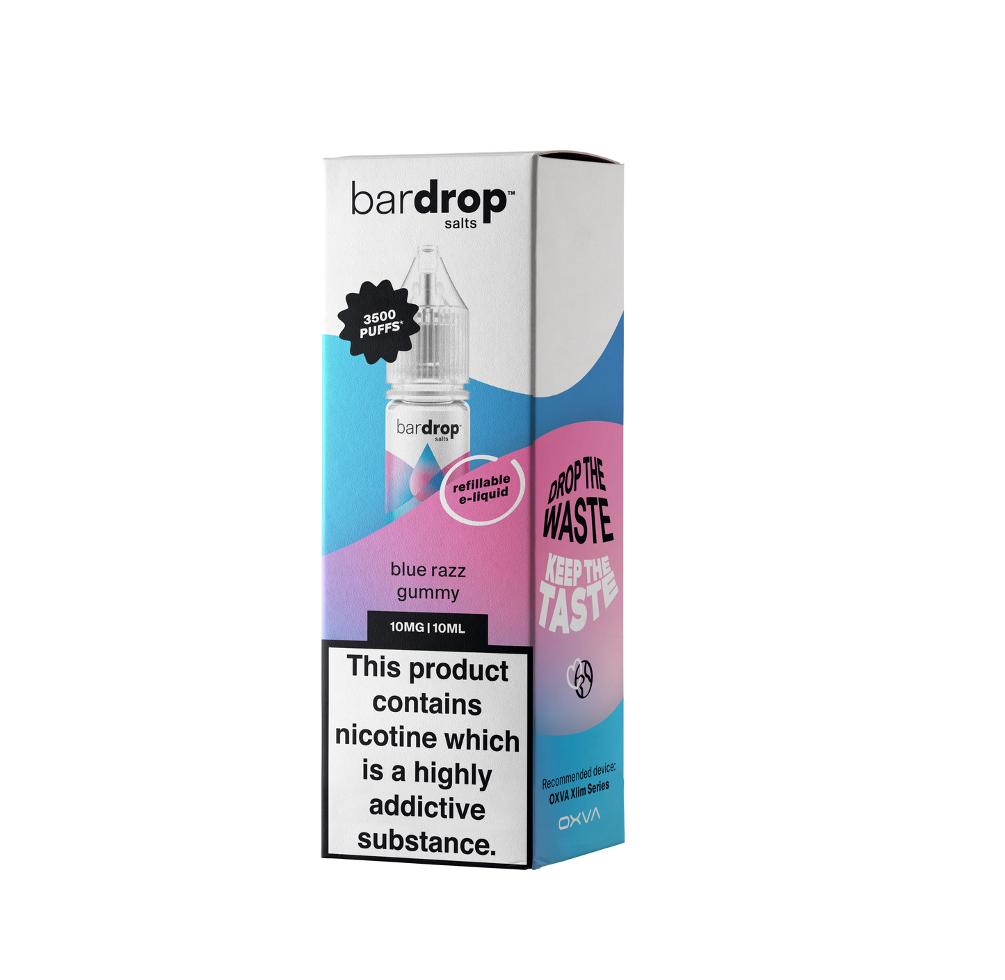 Blue Razz Gummy 10ml Bar Nic Salt By Bar Drop