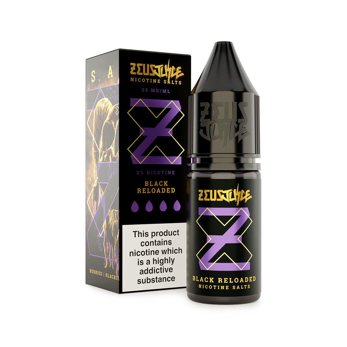 Zeus Juice Black Reloaded 10ml Nic Salt
