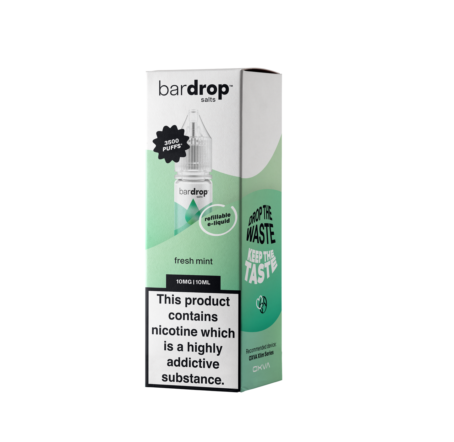 Fresh Mint 10ml Bar Nic Salt By Bar Drop