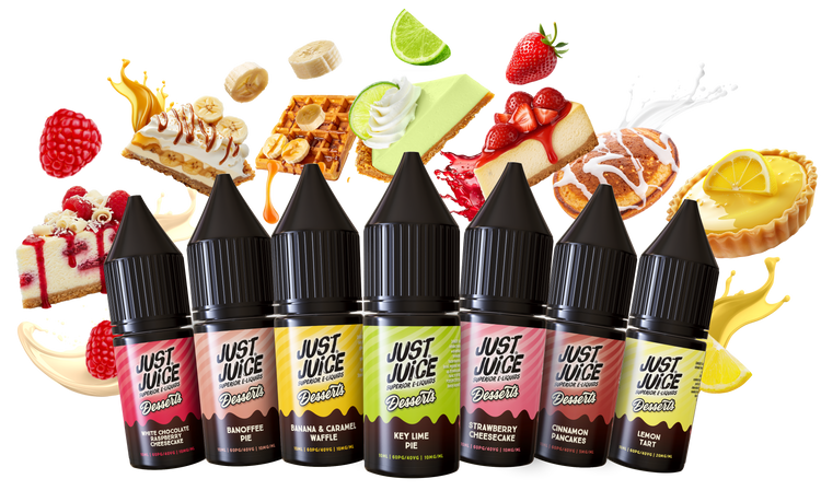 NEW Just Juice Desserts Nic Salt Liquid Flavours | Vape Shop Chelmsford |  Vaperbar  Vaperbar Chelmsford