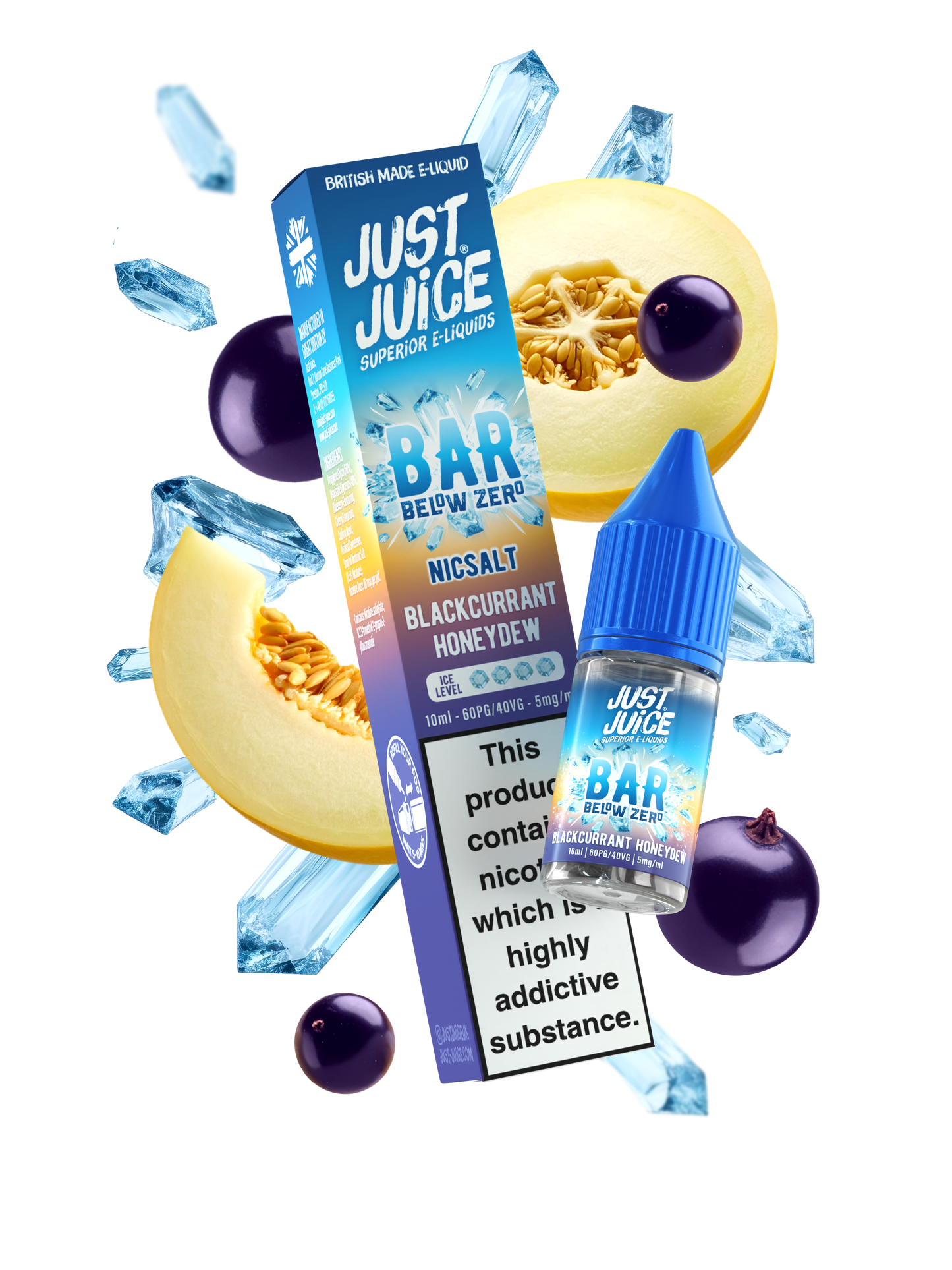 Blackcurrant Honeydew 10ml Nic Salt By Bar Below Zero