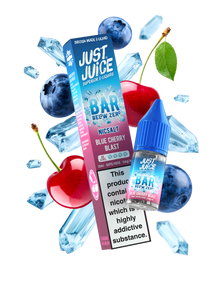 Blue Cherry Blast 10ml Nic Salt By Bar Below Zero