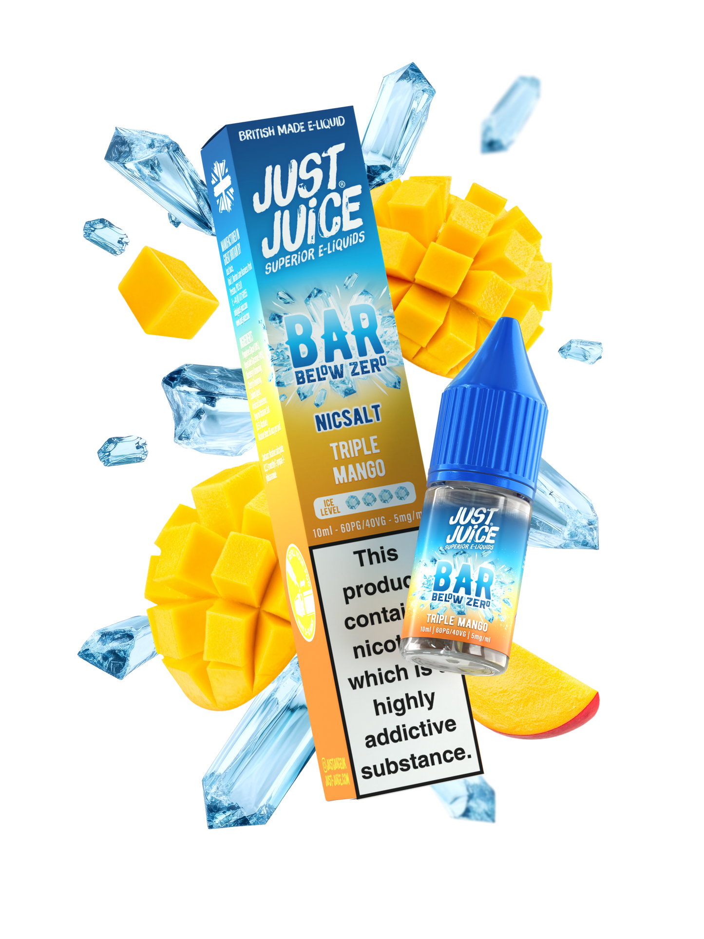 Triple Mango 10ml Nic Salt By Bar Below Zero