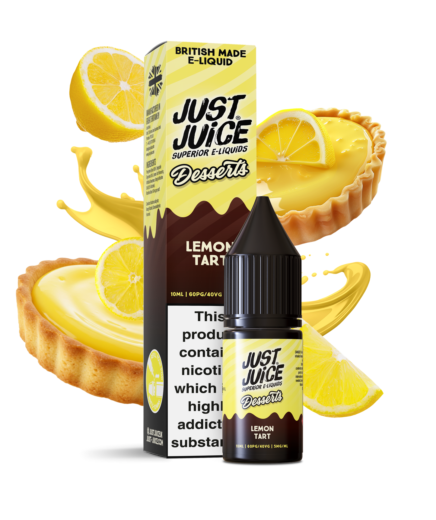 Just Juice Desserts - Lemon Tart Nic Salt 10ml