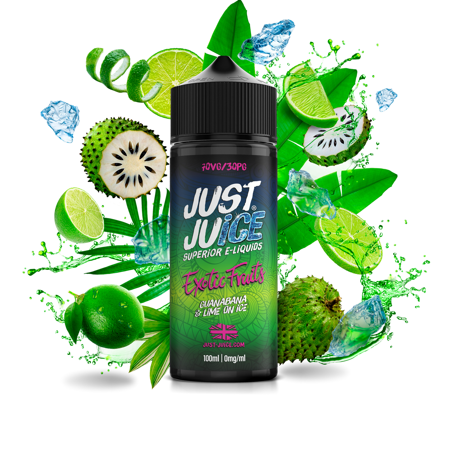 Guanabana & Lime on Ice 100ml Shortfill By Just Juice