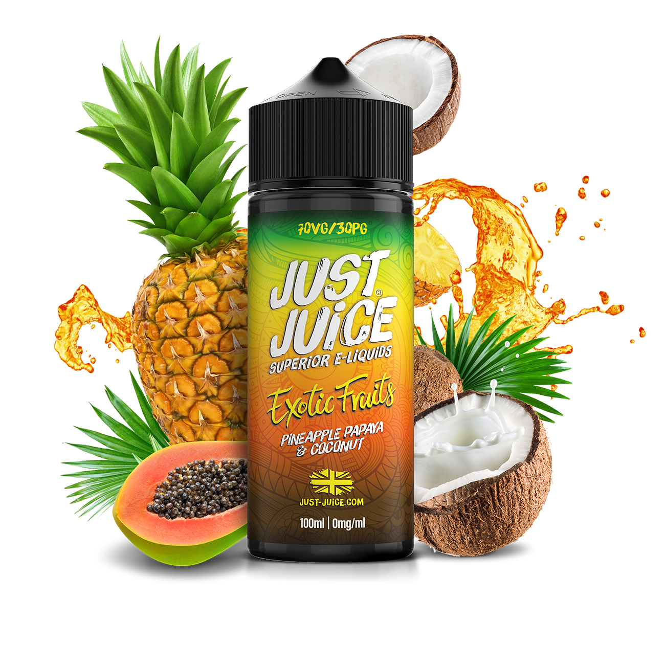 Pineapple Papaya & Coconut 100ml Shortfill By Just Juice