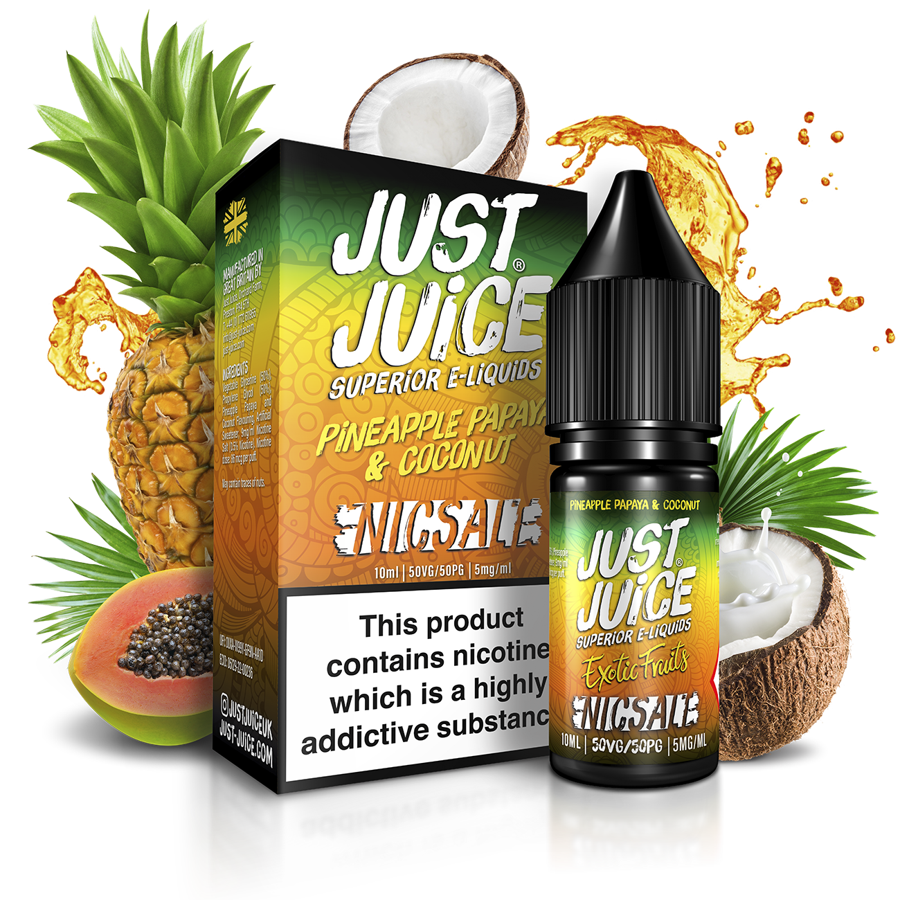 Pineapple Papaya & Coconut 10ml By Just Juice