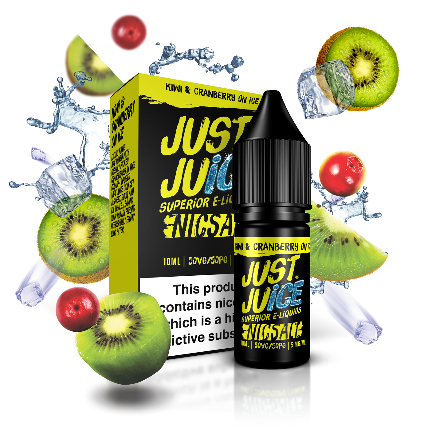Kiwi & Cranberry on Ice 10ml By Just Juice