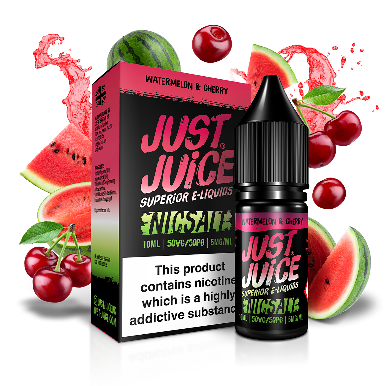 Watermelon & Cherry 10ml By Just Juice