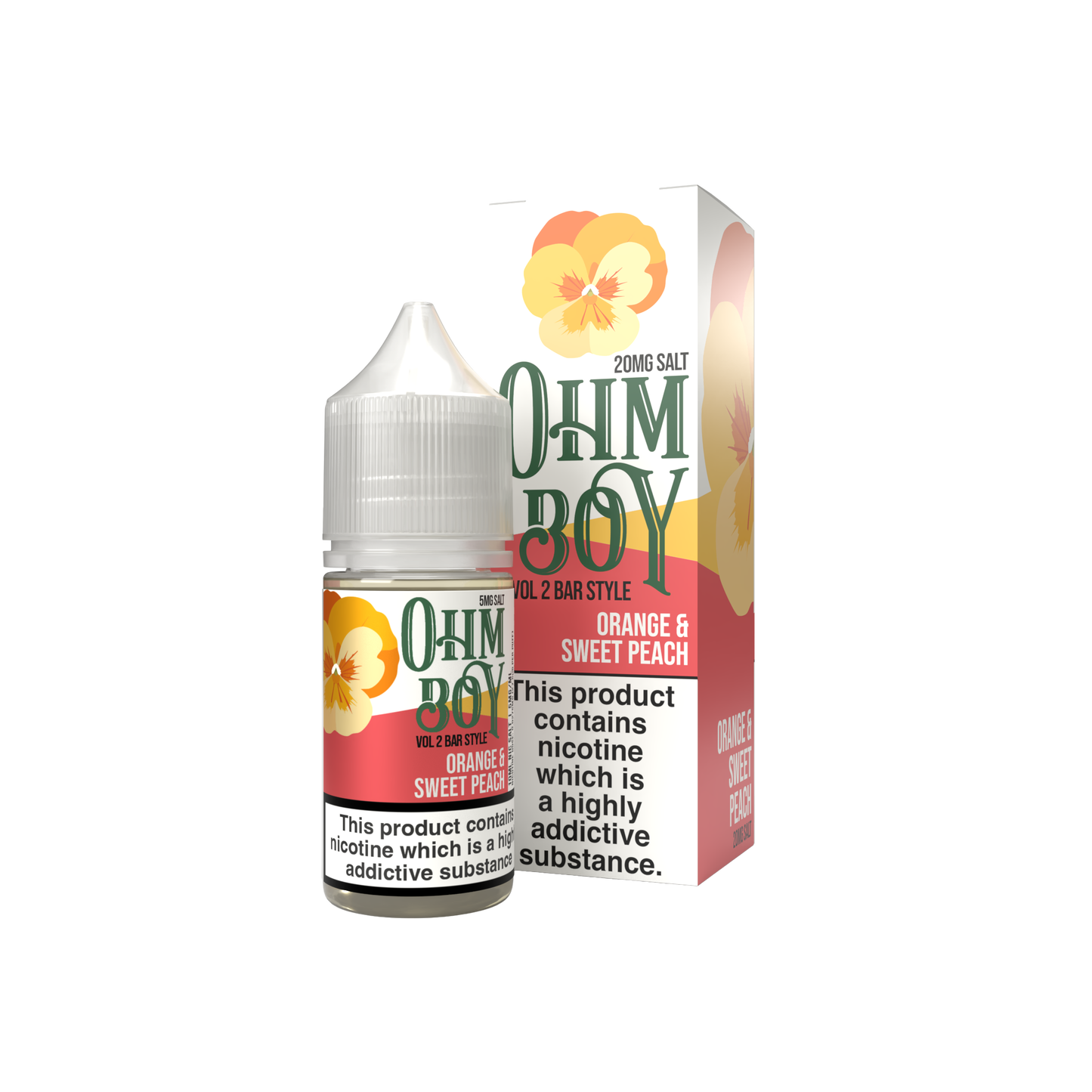 Orange & Sweet Peach 10ml Bar Style By Ohm Boy