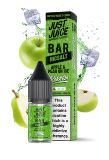 Apple & Pear On Ice 10ml Bar Nic Salt By Just Juice Reborn