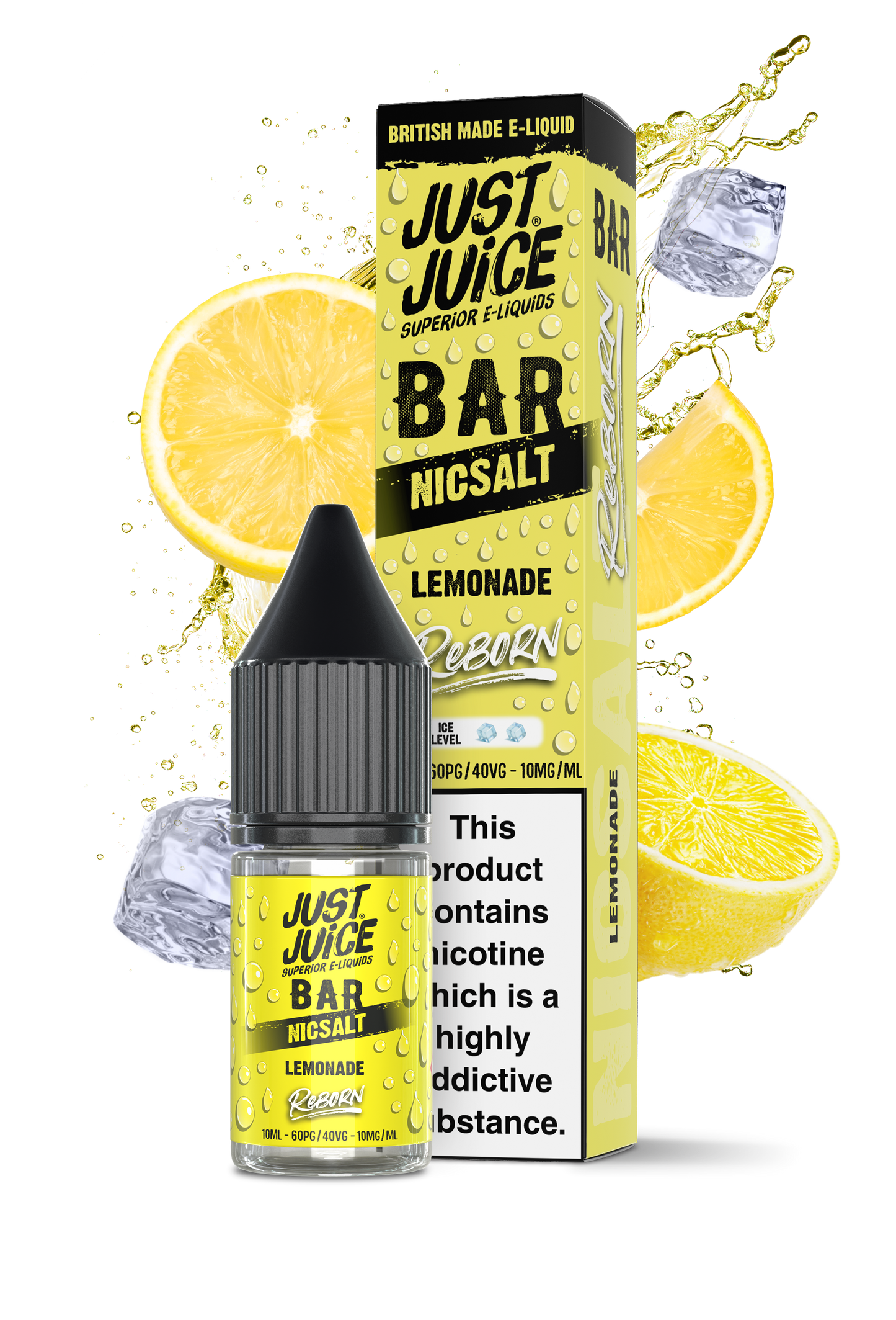 Lemonade 10ml Bar Nic Salt By Just Juice Reborn