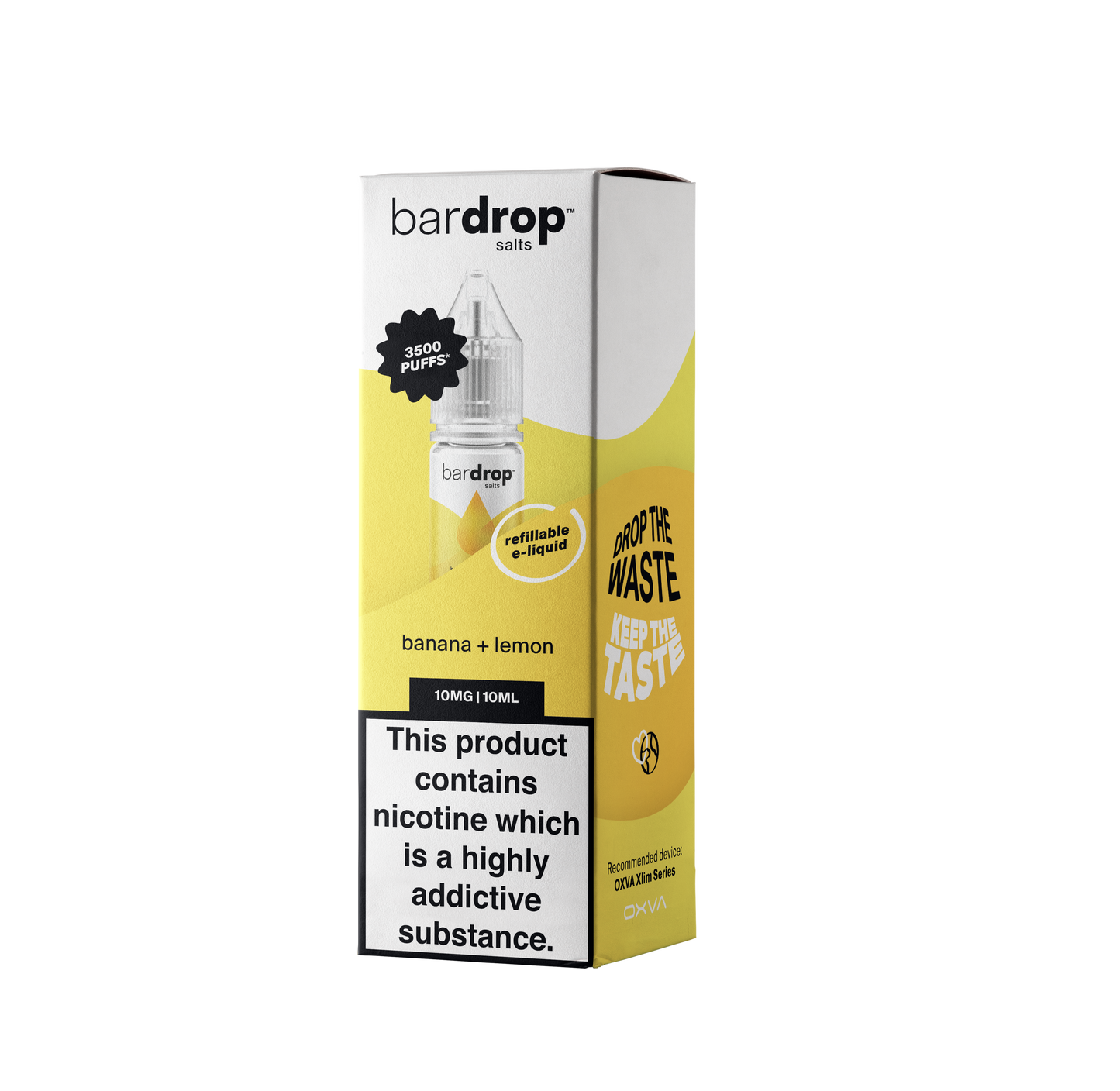 Banana + Lemon 10ml Bar Nic Salt By Bar Drop