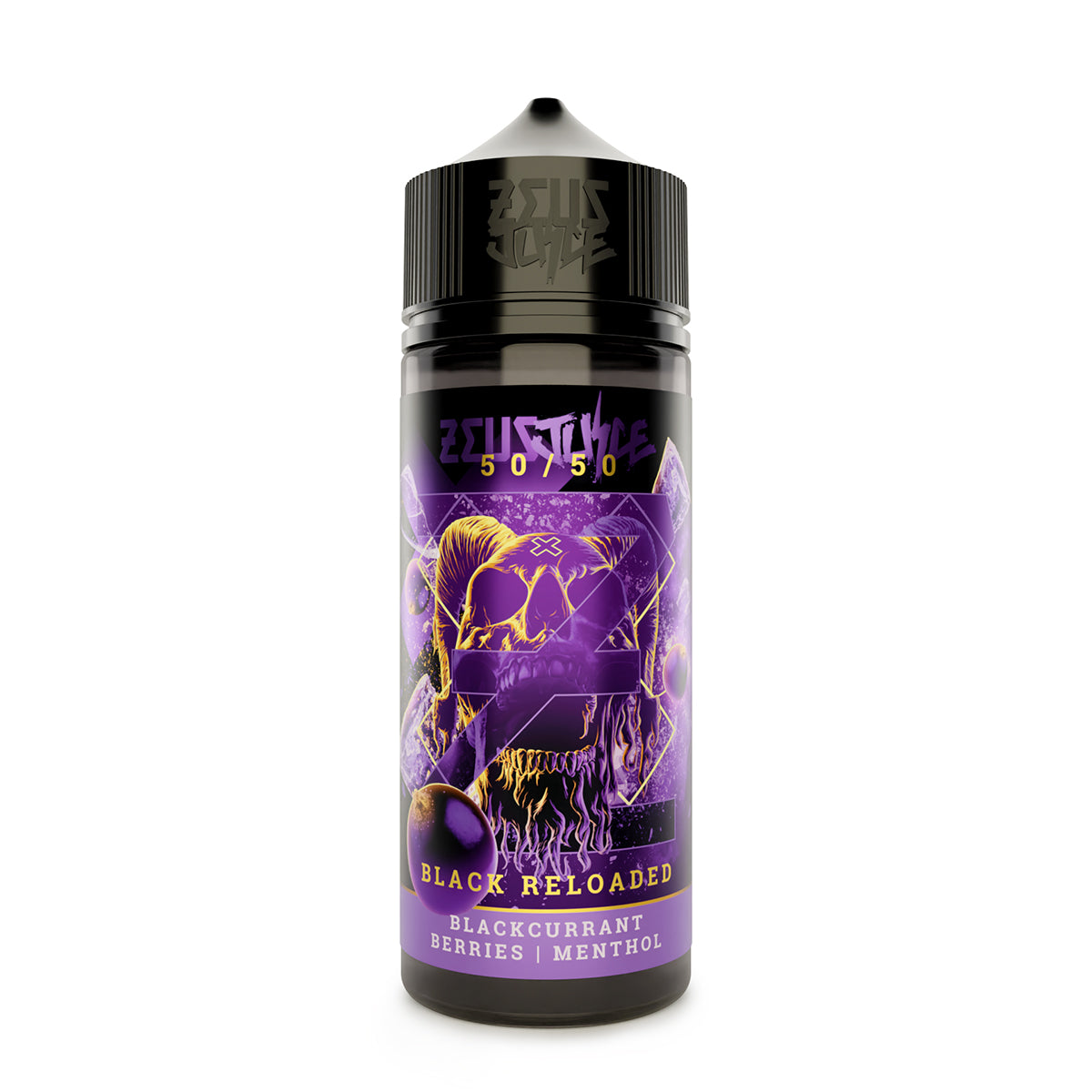 Zeus Black Reloaded 50/50 100ml Shortfill E-Liquid 0mg | Blackcurrant Berries Menthol