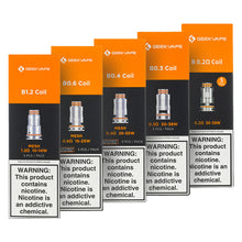 Geek Vape B Series Coils (5 Pack) | 0.2Ω 0.3Ω 0.4Ω 0.6Ω | Boost Replacement Coils | Vaperbar Chelmsford